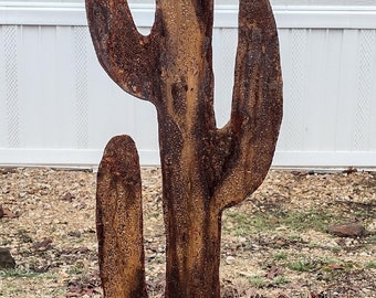 Metal Cactus, Rustic Cactus, Southwest Yard Art, Yard Art, Rusty Yard Art, Metal Art, Cactus Yard Decor