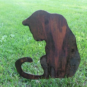 Rusty Cat, Cat Silhouette, Animal Silhouette, Yard Art