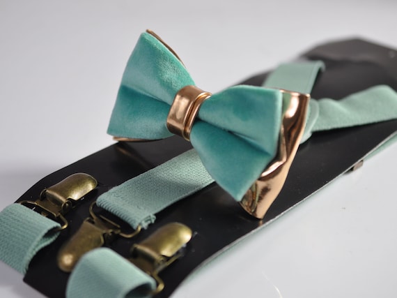 DonDon Set di bretelle eleganti e papillon per uomo, forma a Y