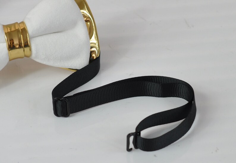 White Velvet /& Gold Faux Leather Bow tie Black Elastic suspenders braces Men Adult Youth Teenage Boy Kids Baby infant toddler