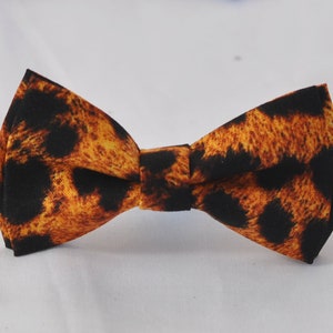 Jaguar luipaard print katoen Pretied strikje bowtie voor baby zuigeling peuter/Kids jongen/jeugd tiener/volwassen mannen