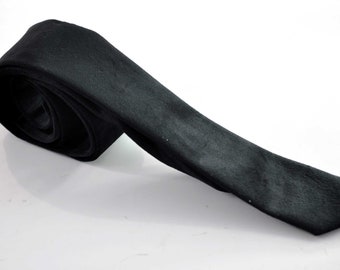 Men Women Unisex BLACK Skinny 100% Velvet Necktie Neck Tie for Wedding Party Prom