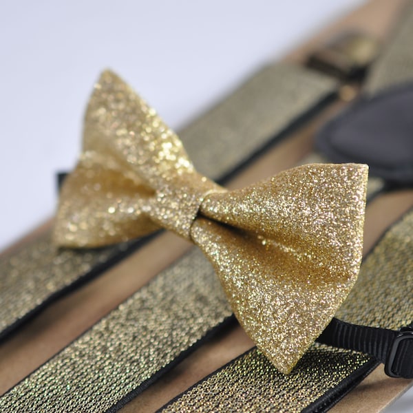 Gold Bow Tie Etsy