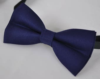 Navy Blue Bow Tie | Etsy