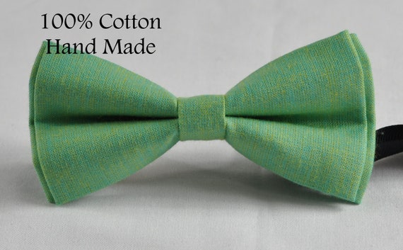 Men Women 100/% Cotton Matte Baby AQUA BLUE Craft Bow Tie Bowtie Wedding Party