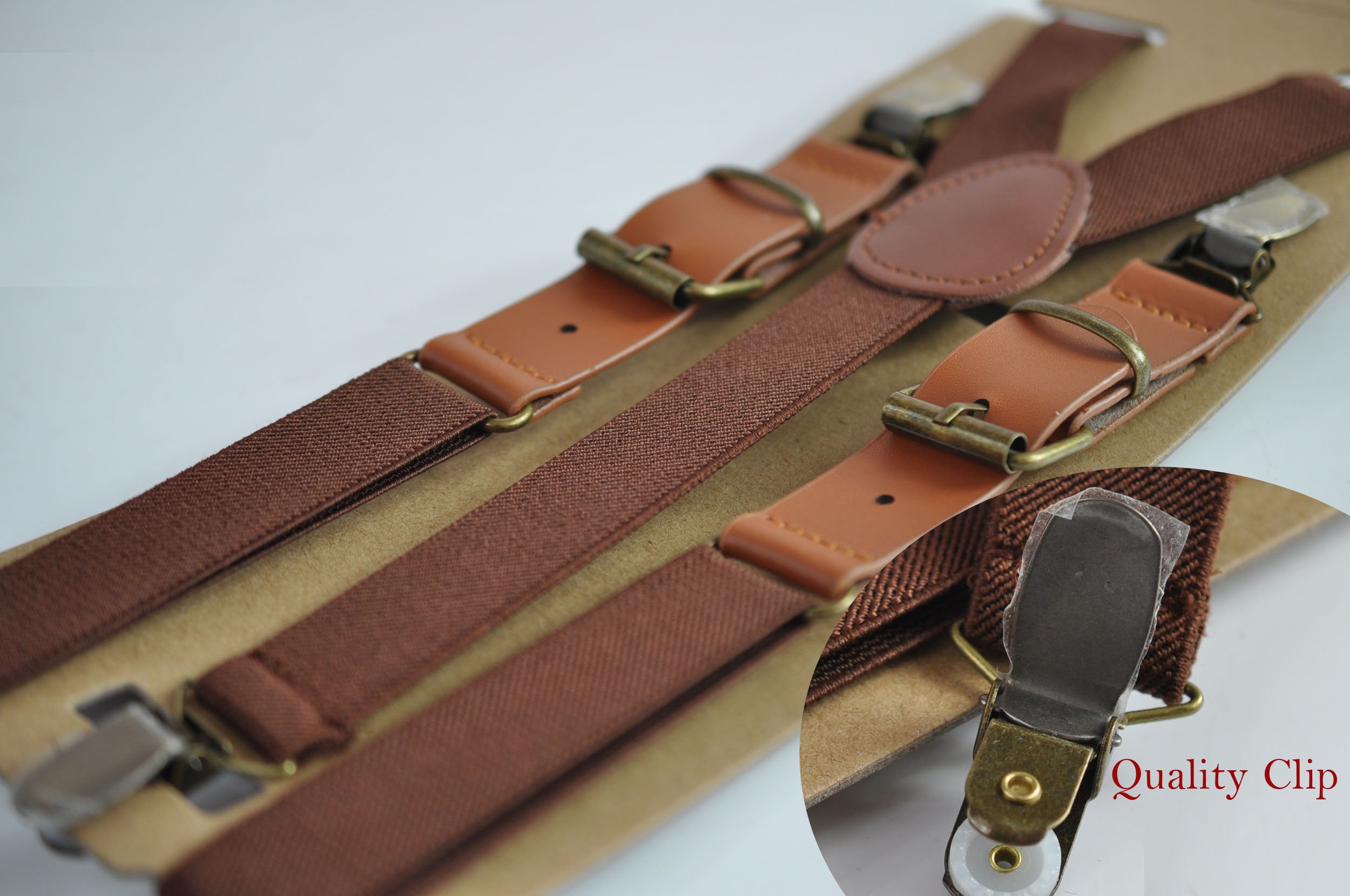 25mm Élastique Marron Faux Cuir Bretelles Réglables Bretelles pour