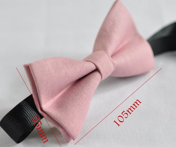 Men Men/'s 100/% Cotton Dusky Dusty Rose Pink Blush Pink Bow Tie Bowtie Wedding