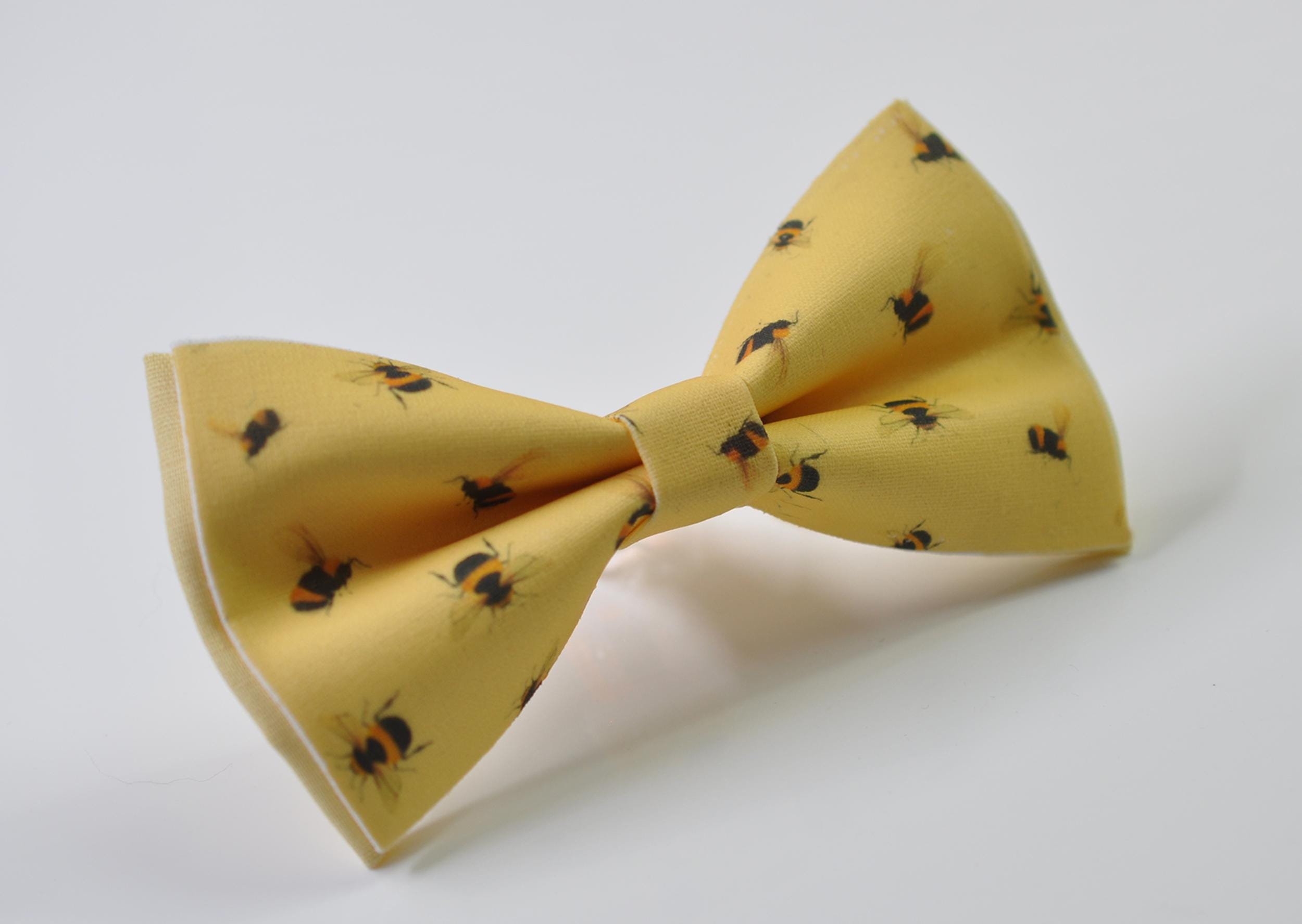 YELLOW BEES Pattern Bow Tie  Cotton Bow tie Bowtie for Baby infant Toddler / Boy Kids / Youth Teenage / Adult Men