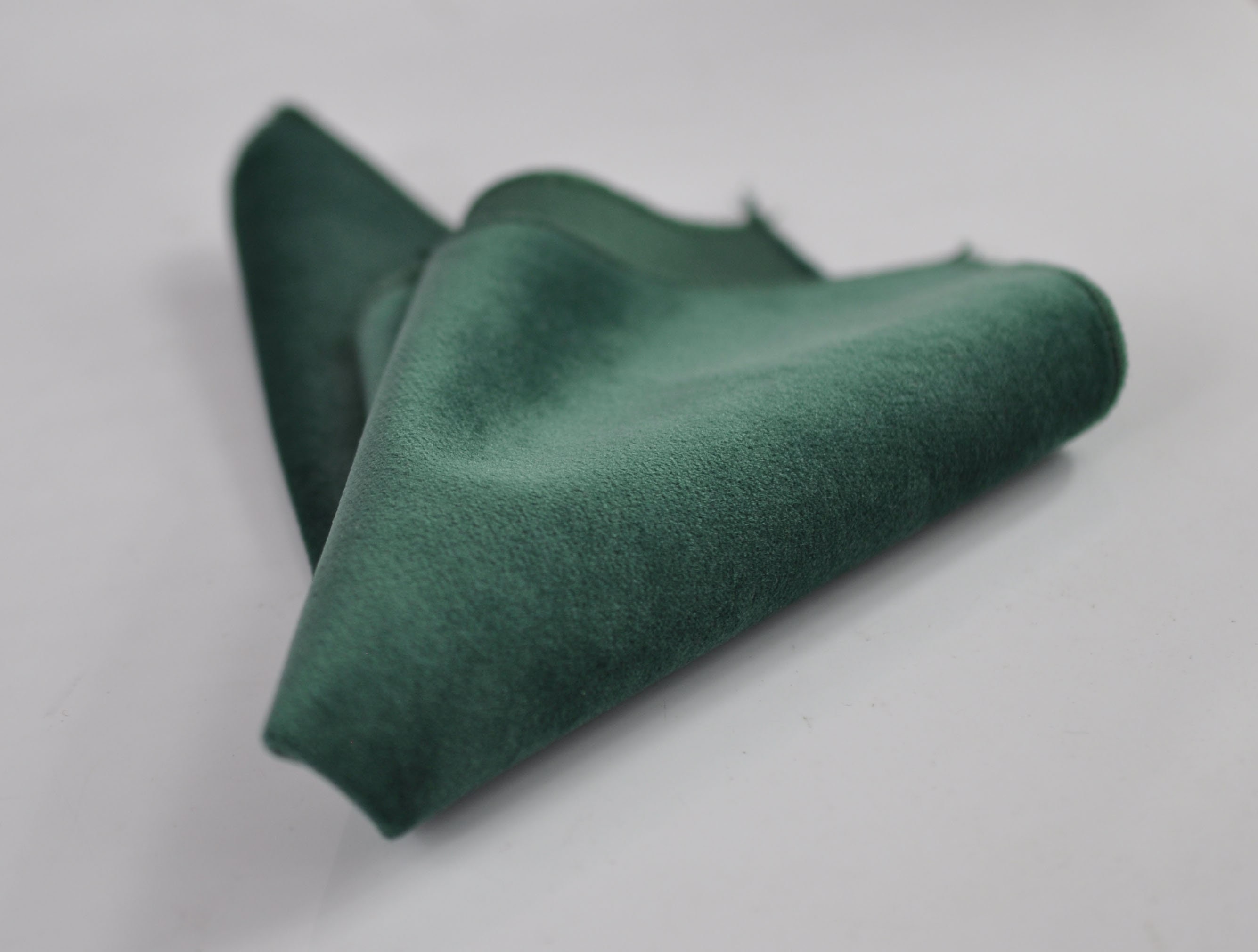 Green Velvet Bow Tie In A Darker Forrest Green. Pure Cotton - Foto 7