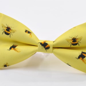 Papillon con motivo api gialle, in cotone, per neonati, bambini piccoli, ragazzi, ragazzi, adolescenti, uomini adulti