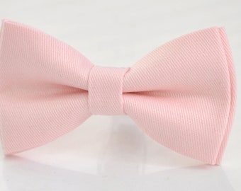 Baby Pink Light Pink Pale Pink Pretied Cotton Bow tie Bowtie for Men Adult / Youth Teenage / Boy Kids / Toddler Baby Infant