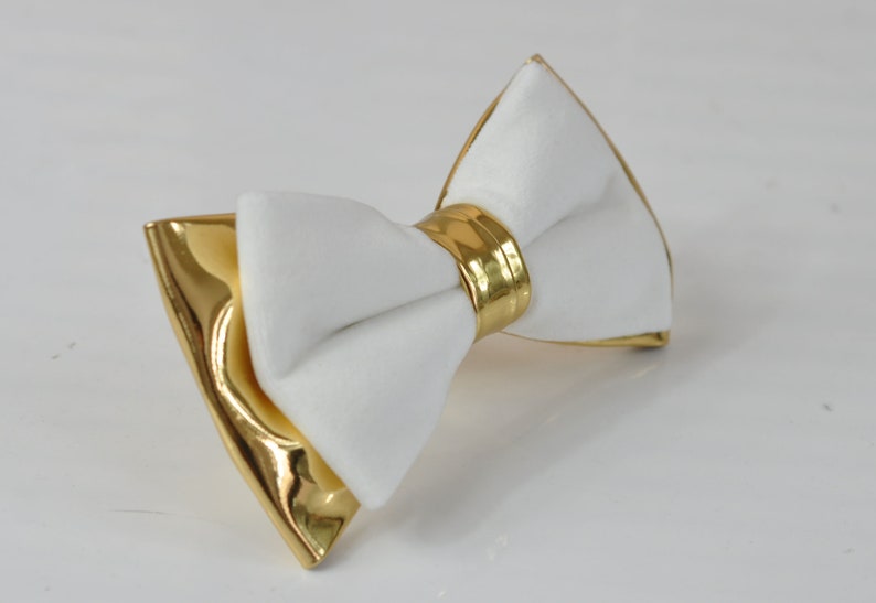 White Velvet /& Gold Faux Leather Bow tie Black Elastic suspenders braces Men Adult Youth Teenage Boy Kids Baby infant toddler