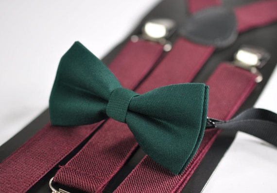 Boy Kids Red White Gold Green Stripes Xmas Christmas Bow tie Fits 1-6 Years Old