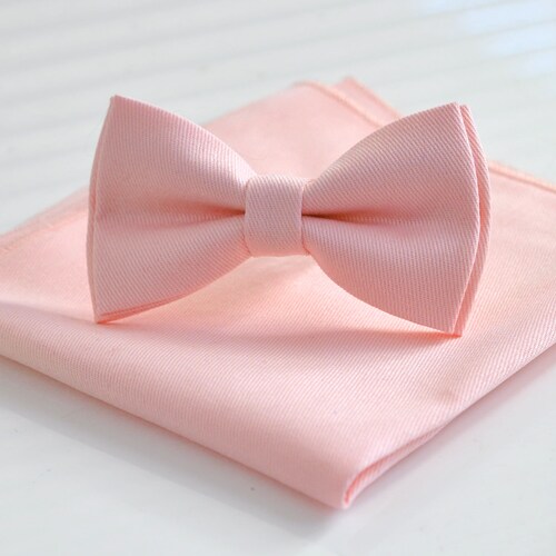 Blush Pink Satin Bow Tie Bow Ties for Men and Kids Light Etsy