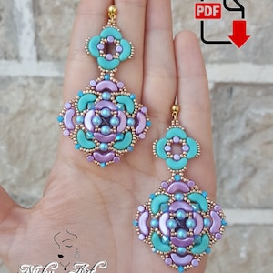 Earrings Meinù - beading pattern