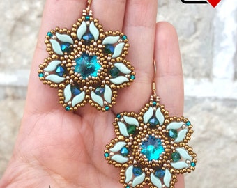 Jade earrings- beading pattern