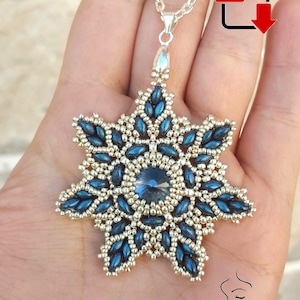 Snowflake Pendant- beading pattern