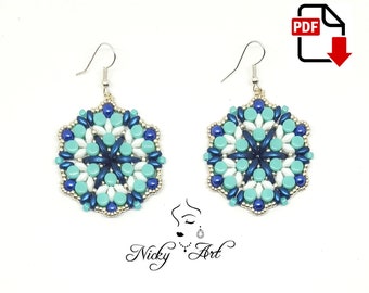 Earrings Air- beading pattern