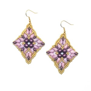 Earrings Damasco beading pattern image 2