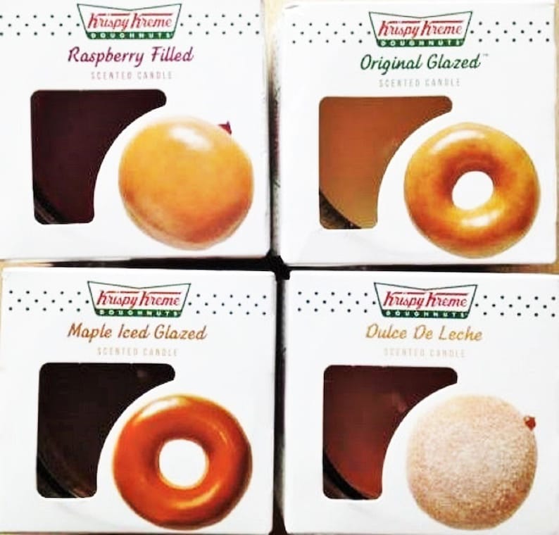 2 New Krispy Kreme Doughnuts Candle Original Glaze 3oz