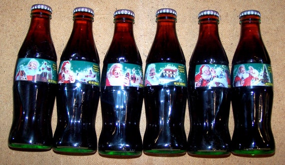 Bouteilles De Coca Cola Année 2000 Millénaire 6 Soda Noël Toutes Différentes Scènes Du Mexique Menthe