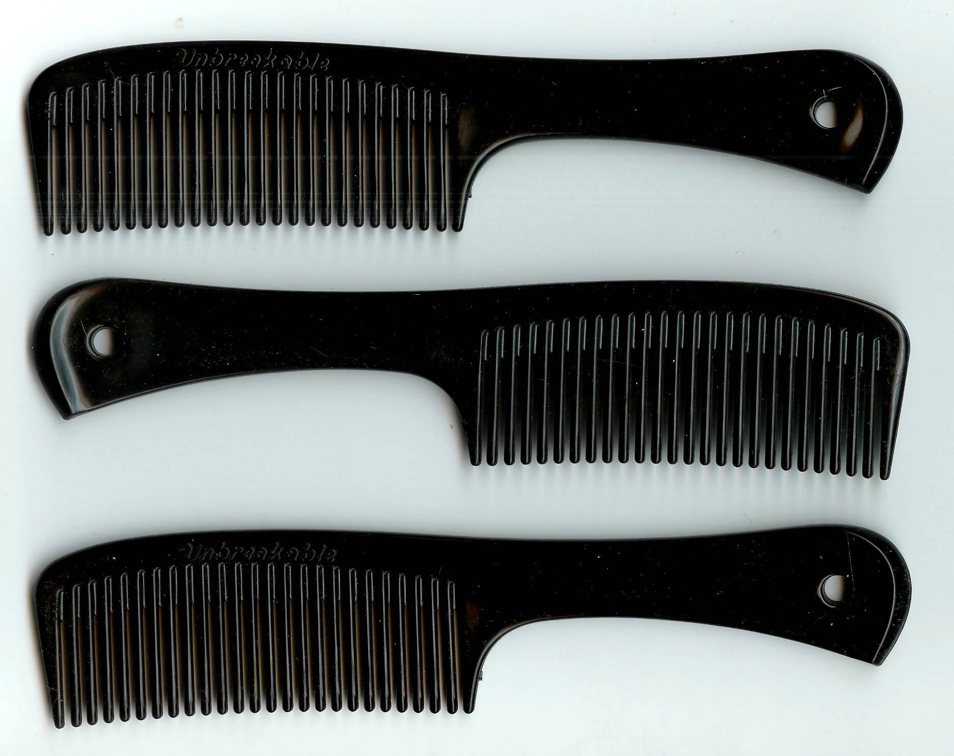 Mint 3 Vintage 1970's Afro Combs Large Handle Etsy
