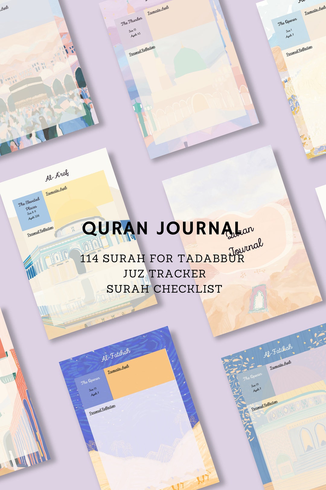 Digital Download 2023 Quran Journal, Quran Tracker Printable, Quran