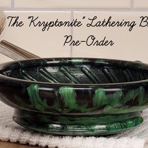 The &quot;Krypto&quot;  Textured Wet Shaving Lathering Dish, Pre-Order