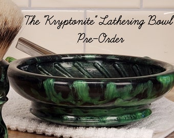 The &quot;Krypto&quot;  Textured Wet Shaving Lathering Dish, Pre-Order