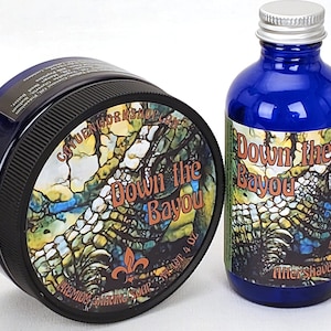 Down the Bayou Shaving Soap & Aftershave  | Small Batch Artisanal Wet Shaving Products