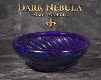 Dark Nebula - Shaving Lathering Bowl | CaYuen Workshop | Made to Order | Ships in 2-4 Weeks