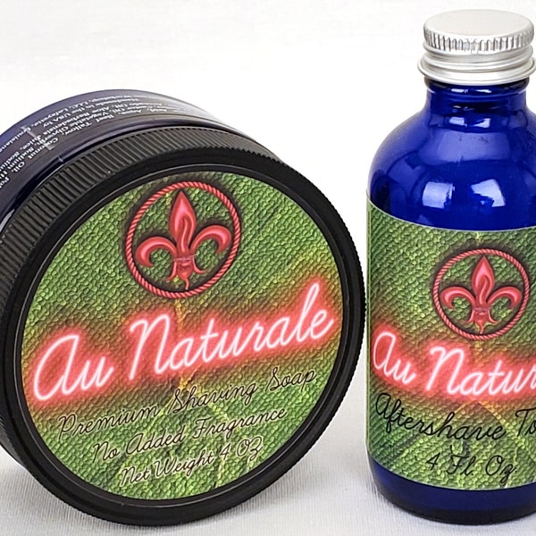 Au Naturale Shaving Soap | Small Batch Artisanal Wet Shaving Product