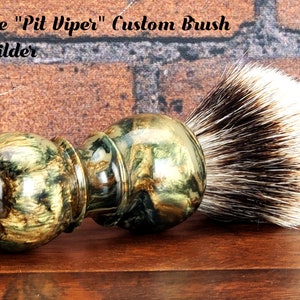 The &quot;Pit Viper&quot;  Shaving Brush Builder | Made to Order