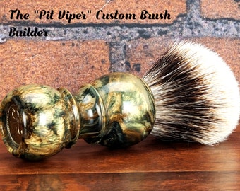 The "Pit Viper"  Shaving Brush Builder | Made to Order