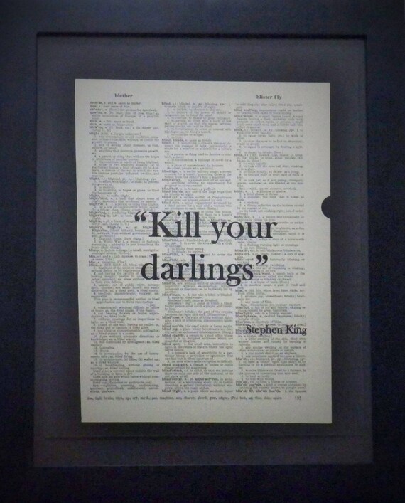 Tuer Vos Cheris Stephen King Citation Decriture Page De Etsy Tuer Vos Cheris Stephen King Citation Decriture Page De Etsy