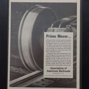 Association of American Railroads, Vintage Ad, 1951, Illustration, Railroad Enthusiasts,