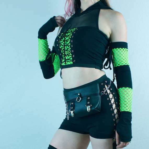 Corset Top Tube Top Fishnet Shirt Lace 