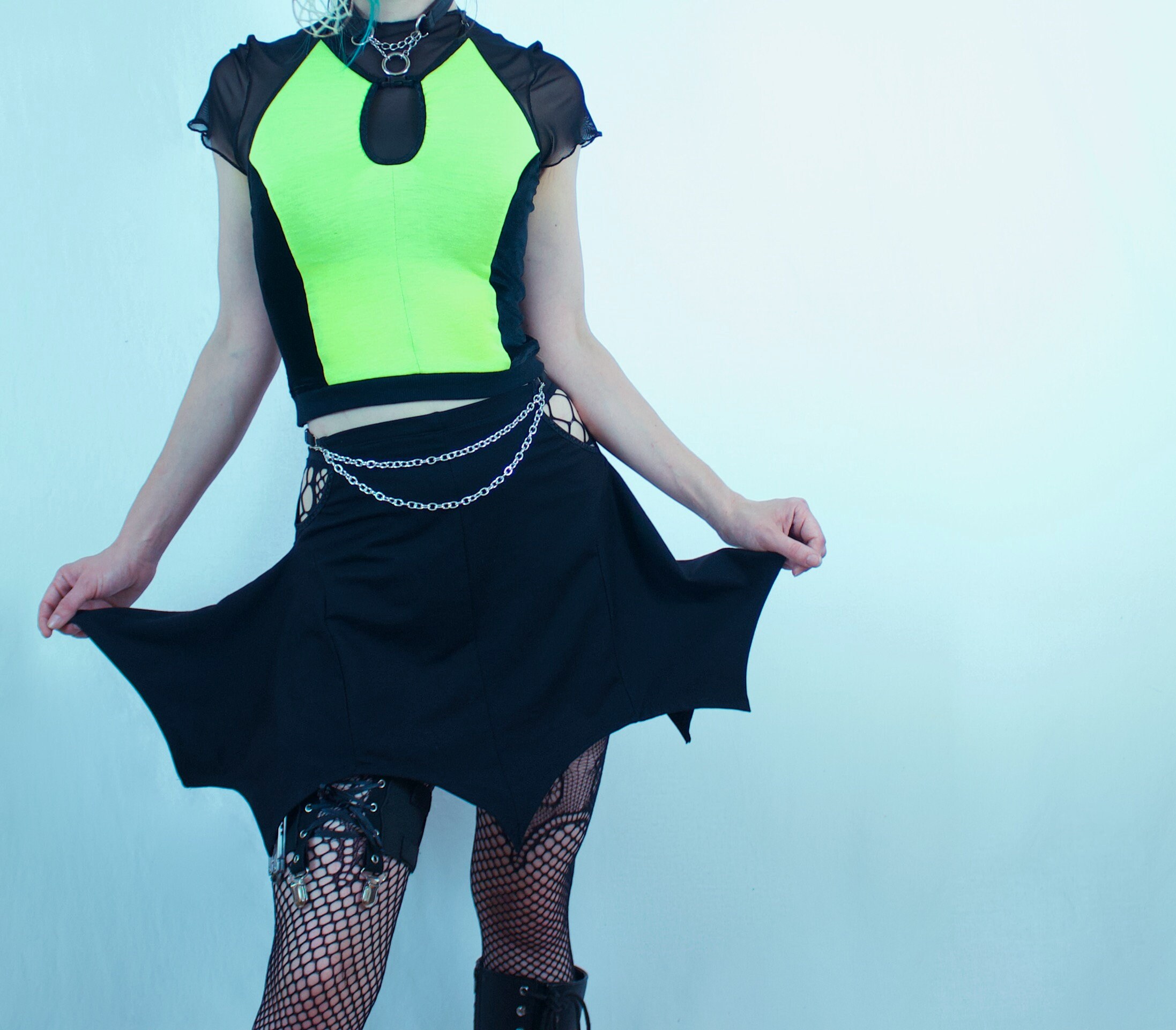 Vampire Bat Skirt Bat Costume Punk Chain Skirt Bat Dress | Etsy