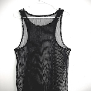 Men’s Mesh Tank, sports goth, relax fitted workout tank, men’s goth shirt, fishnet, grunge tee, punk, goth summer, newave, goth clothing