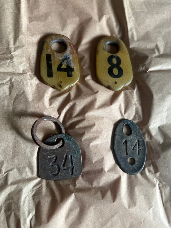 Lot of 4 Cow Tags