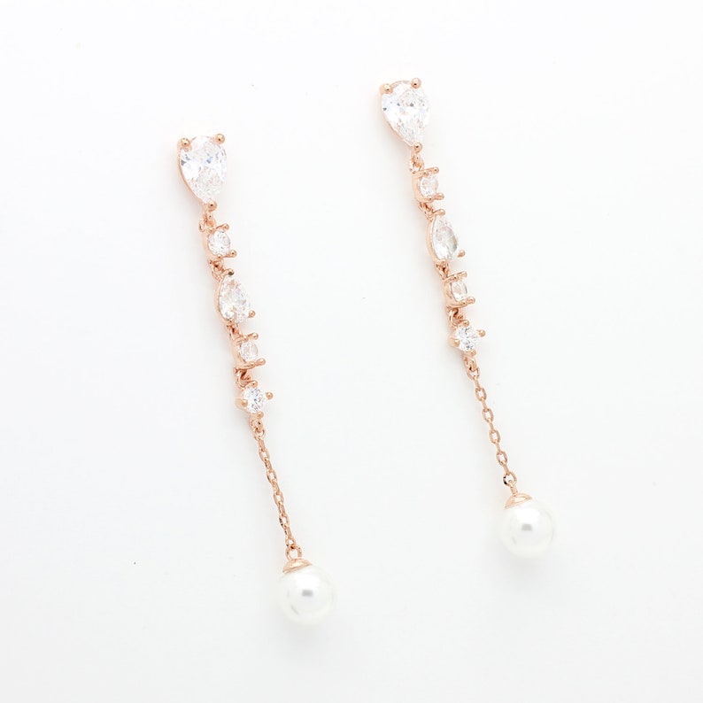 Threader earrings Linear earrings Custom earrings card with Etsy