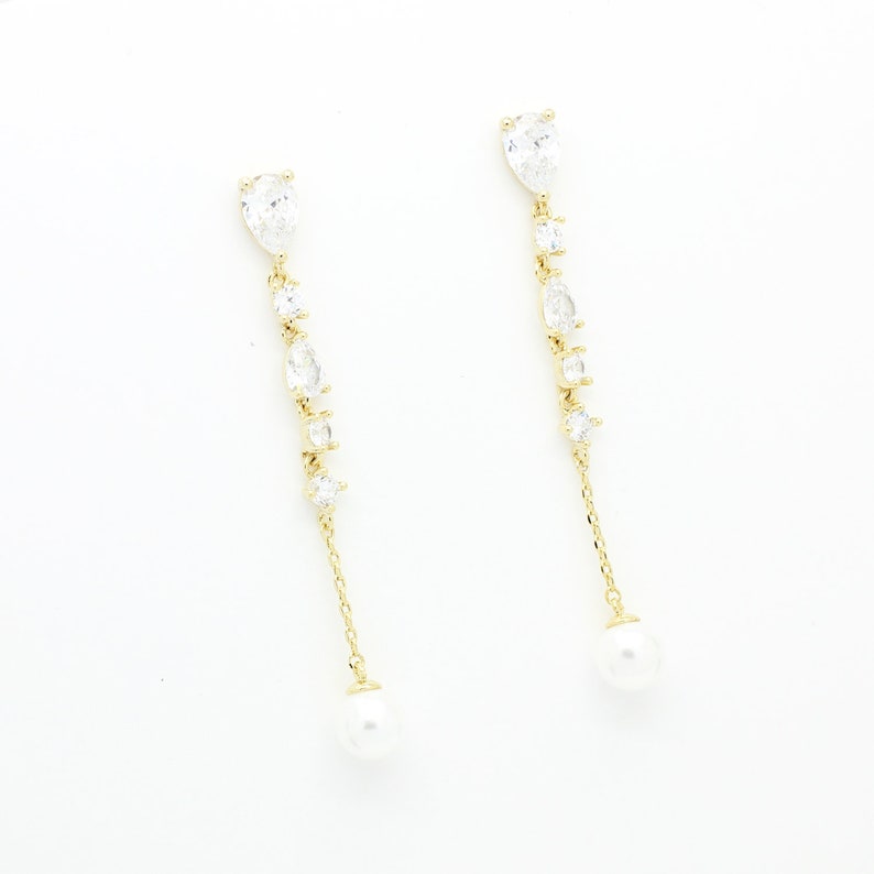 Threader earrings Linear earrings Custom earrings card with Etsy