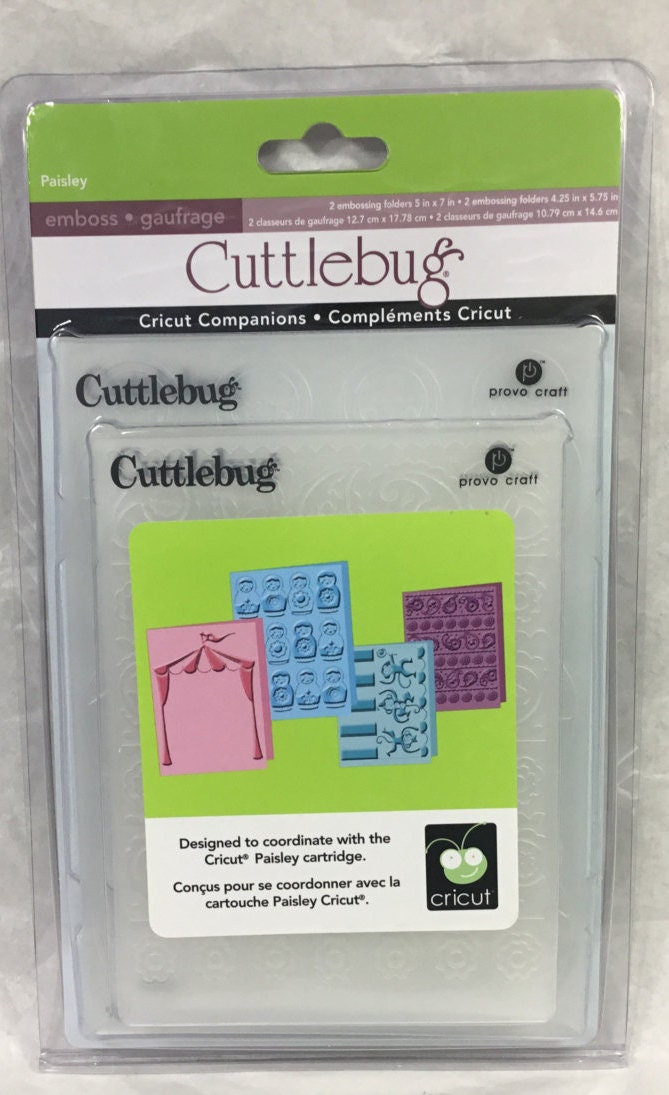 Cuttlebug PAISLEY Embossing Folder Cricut Companions Etsy