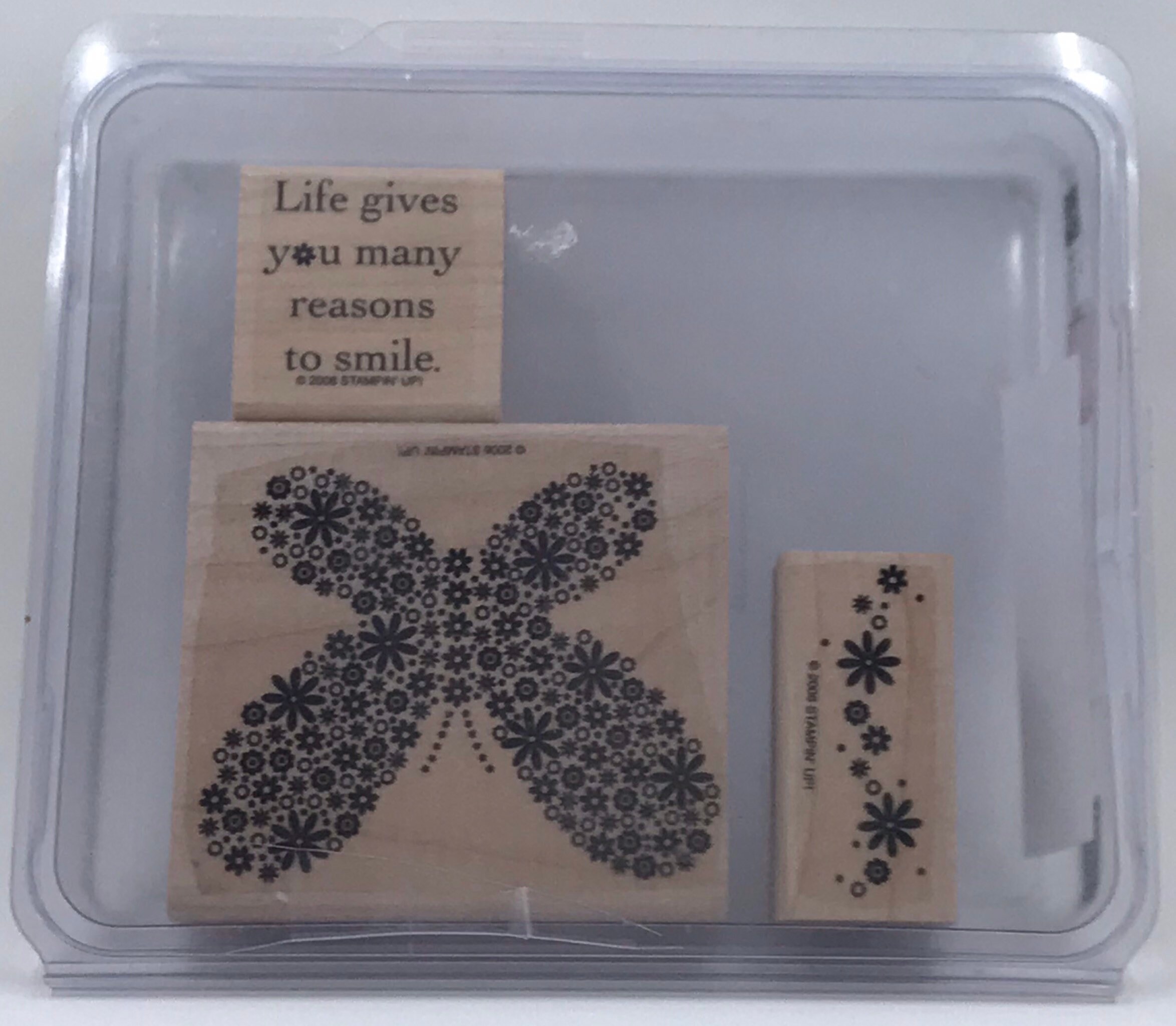 Stampin UP Wood Block Rubber Stamp Set 2006 REASON to - Etsy