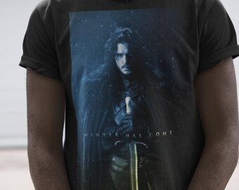 Let it Snow T-Shirt Game of Thrones Jon Snow John New Tee