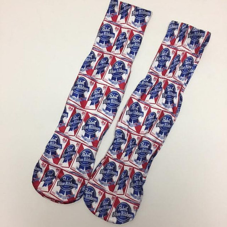 Pabst Blue Ribbon Socks
