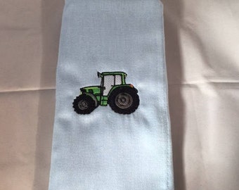 Tractor Burp Cloth