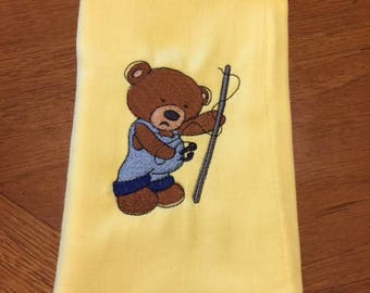 Fishing Burp Cloth