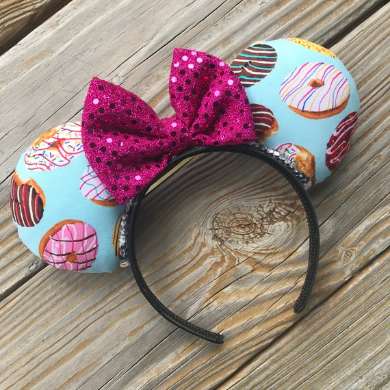 Cute Disney Donut Ears Headband With Sequin Bow | Mickey and  display picture 1