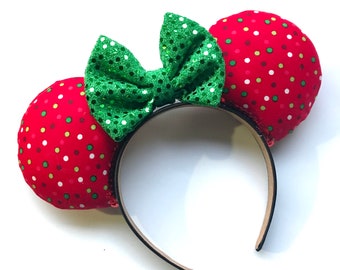 Accessorio Per Bambini Cerchietto Natalizio Con Orecchie Di Topo E